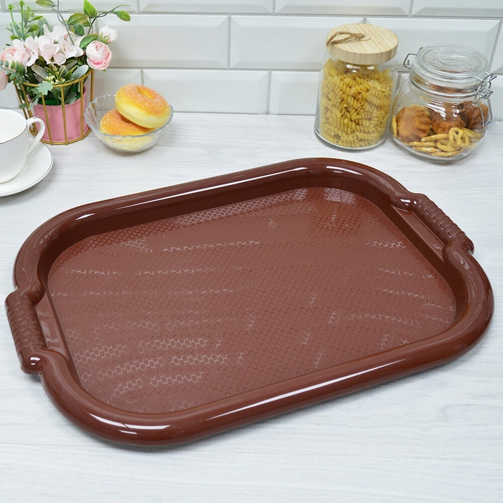 Поднос 36*50см темно-коричневый