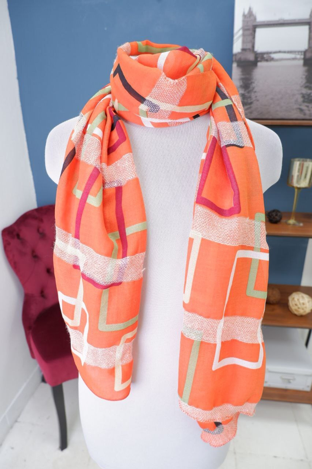 Шарф оранжевый