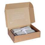 Комплект постельного белья из премиального сатина серого цвета из коллекции essential, 150х200 см