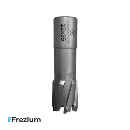 Сверло корончатое для магнитного станка "O.G.Germany" 22x35 мм Weldon 19; CGT22-35