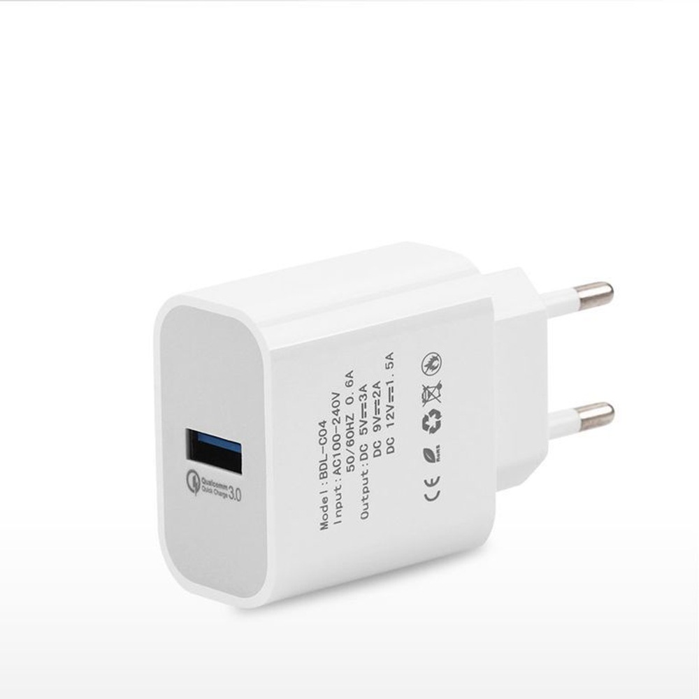 Зарядное устройство 220V APPACS APEU37, 1USB. QC3.0