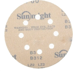 D-125; P500; 5 шт. GOLD, 8 отверстий. Шлифовальные круги 125мм на липучке, SUNMIGHT: 125 мм; P500; 5 шт.