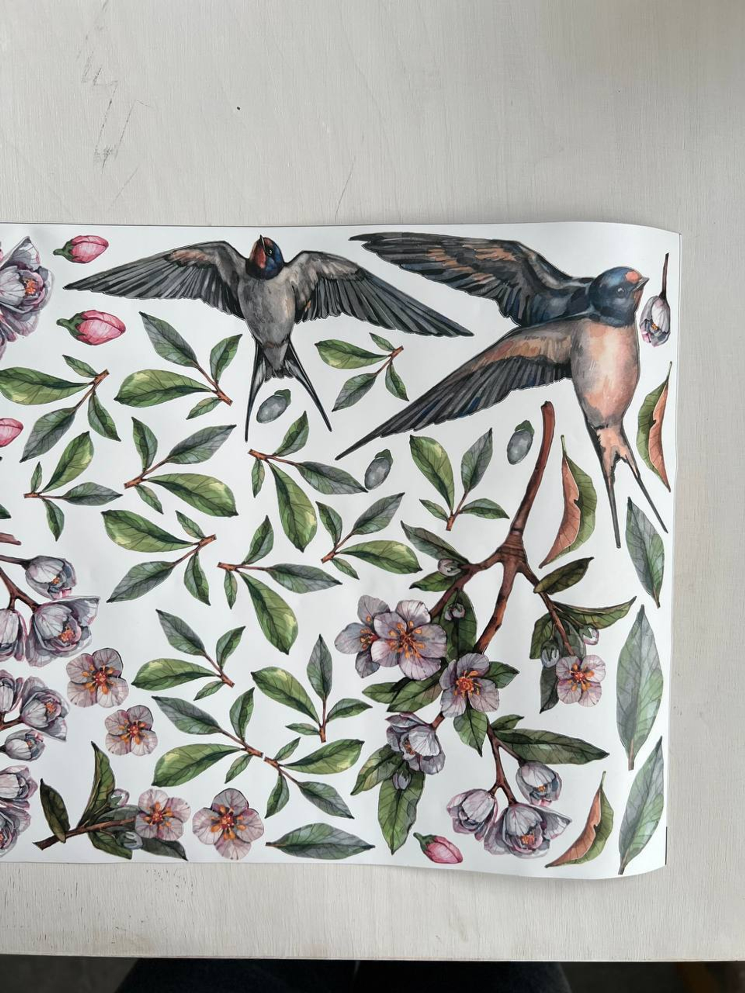 Весна мини ( на оной из веточек прорезан другой элемент)