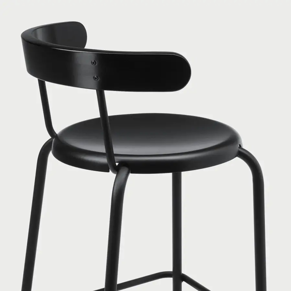 Барный стул - YNGVAR IKEA/ ИНГВАР ИКЕА, 99х53х51 см, черный