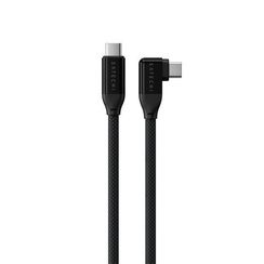 Кабель угловой Satechi Right Angle USB-C - USB-C 1 м 240W PD (AP-YCR100K) черный