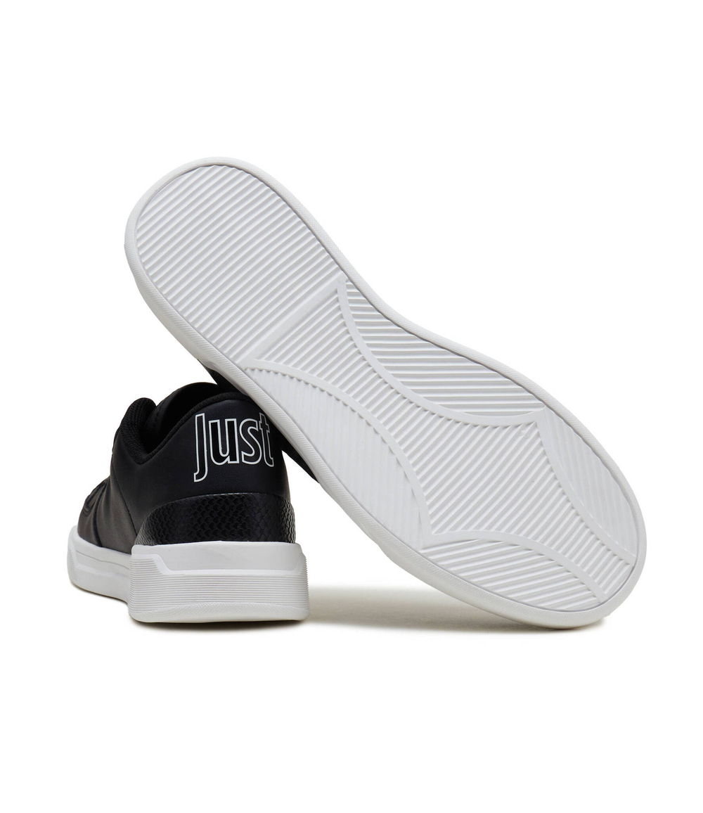 Кожаные кроссовки Just Cavalli - черный(76QA3SB5ZP279)