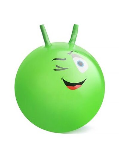 Мяч прыгун с рожками 45 см зеленый (00-1565-2)