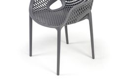"Беллини" стул пластиковый, цвет темно-серый