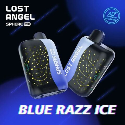 Lost angel Sphere 35k Blue razz ice - черника-малина-лёд 35000 затяжек 20мг Hard (2% Hard)