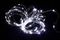 Светодиодная нить Роса 10 м., 100 холодных белых LED ламп, прозрачный провод, Winner (w.01.4T.100-)