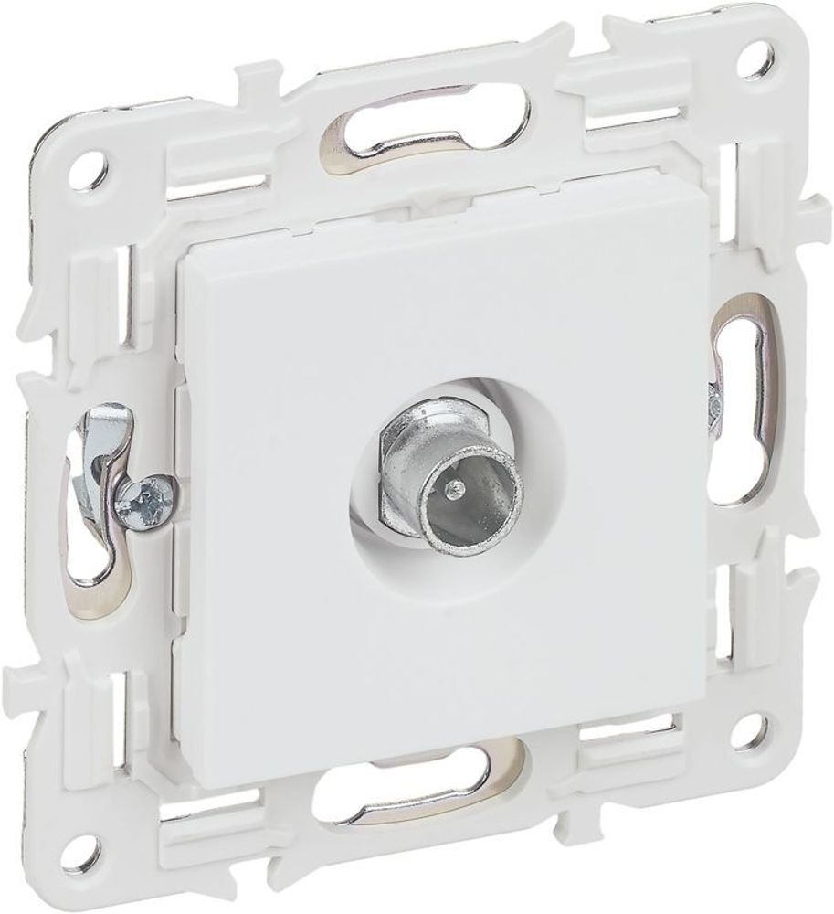 Розетка телевизионная проходная TV SKANDY SK-A17W арктич. бел. IEK SK-A10-P-K01