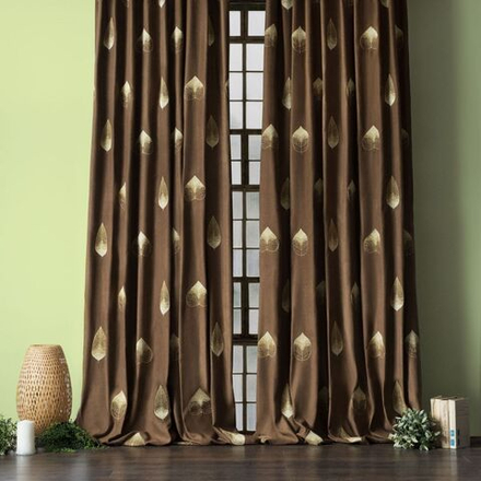 Шторы ЭЛЛИ (арт. BL01-297-05) - (145х270)х2 см. - коричневые