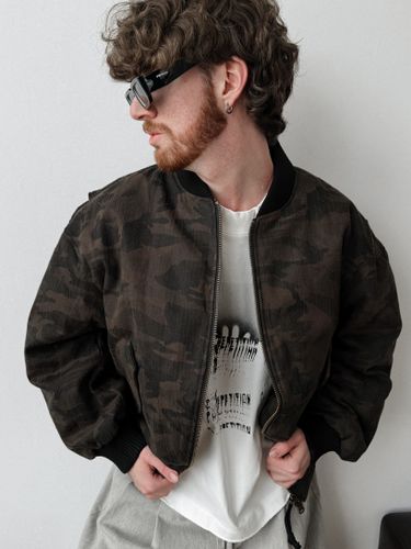 Куртка-бомбер мужская укороченная NOHO