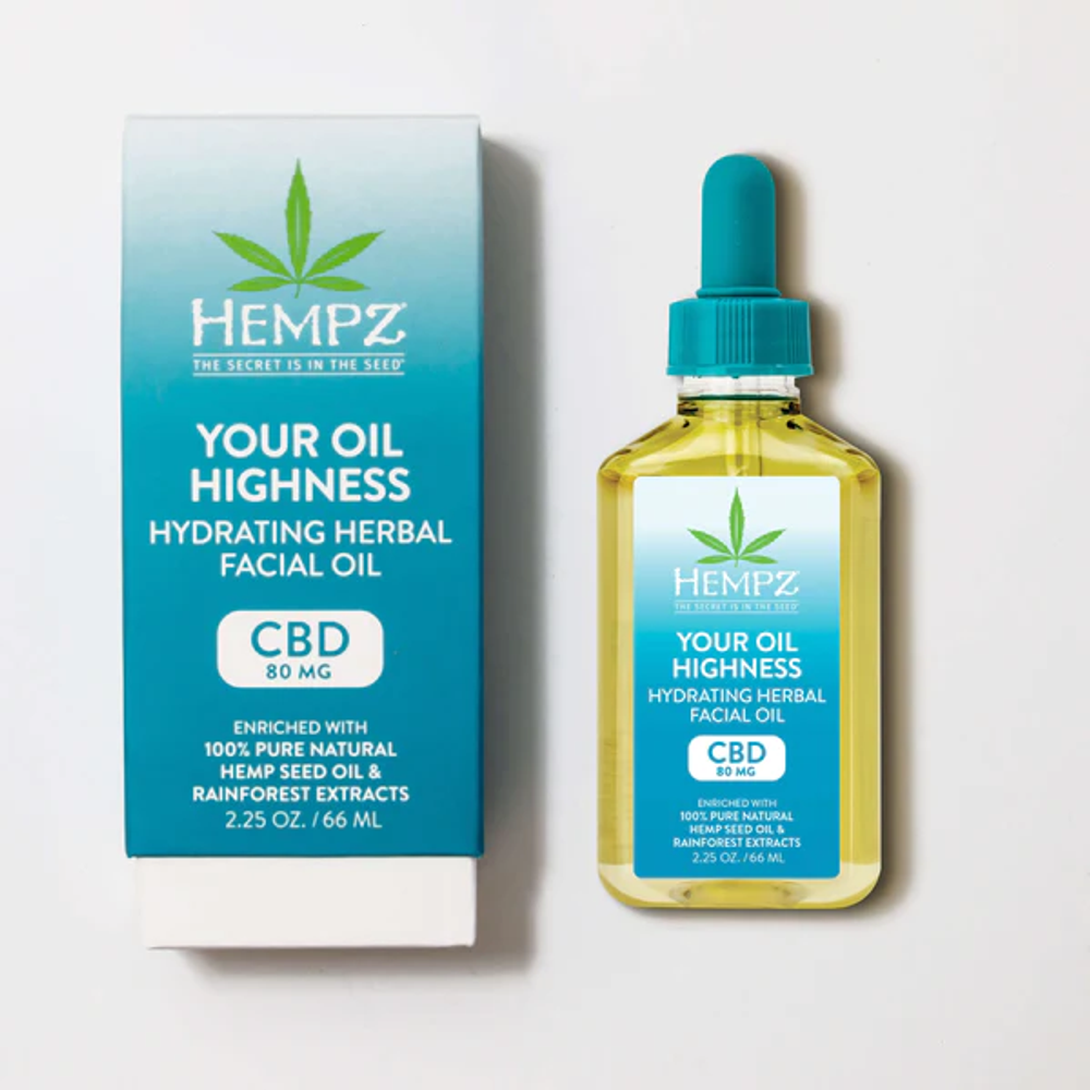 Увлажняющее масло для лица HEMPZ CBD Your Oil Highnes Hydrating Facial Oil NEW, 66ml