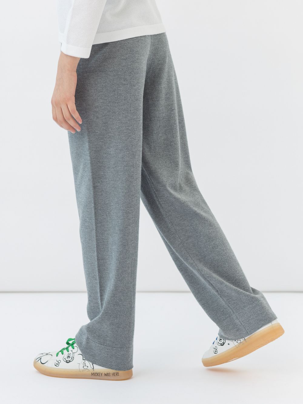 Брюки для девочки  арт. AT691-1 серый