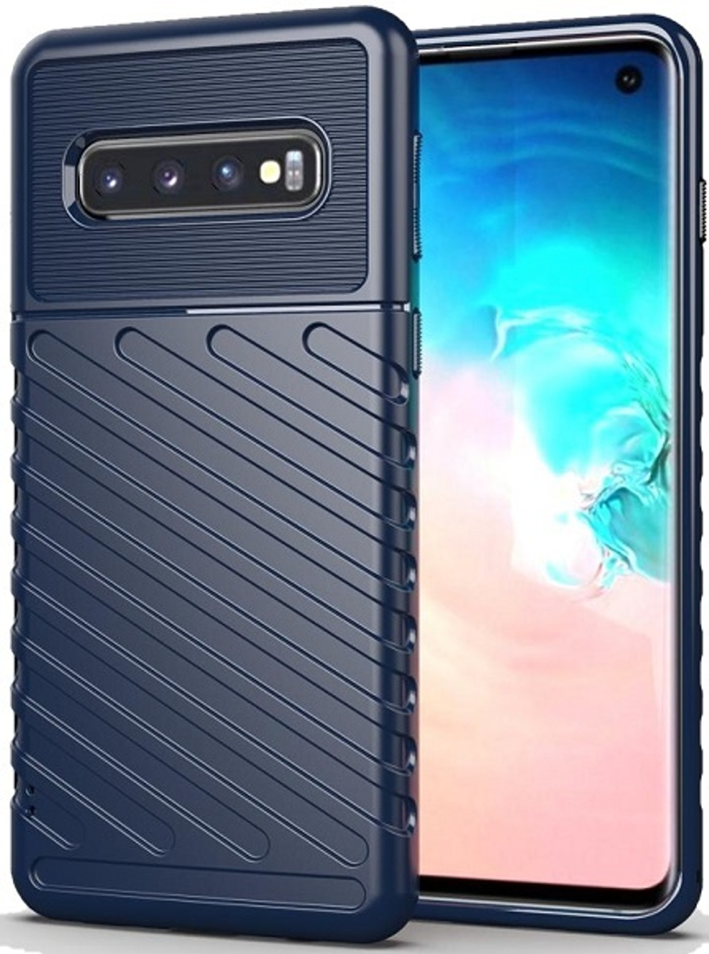 Чехол для Samsung Galaxy S 10 цвет Blue (синий), серия Onyx от Caseport