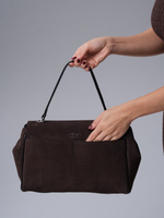 Замшевая сумка Nadi DBR 31356 темно-коричневый
