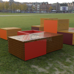 Тумба Тетрис высокая