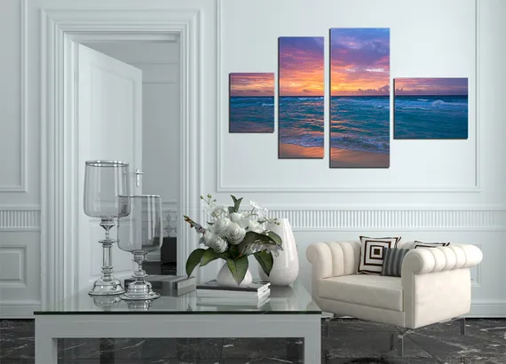 Модульная картина "Морское солнце"