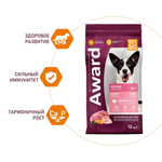 Корм  для щенков AWARD, 12 кг, индейка и курица