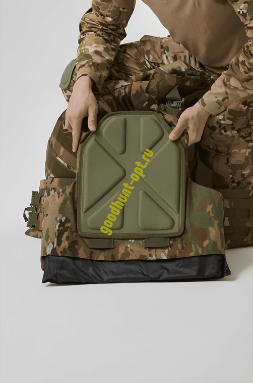 Бронежилет тактический штурмовой 1113 (Без плит) Мультикам Камуфляж