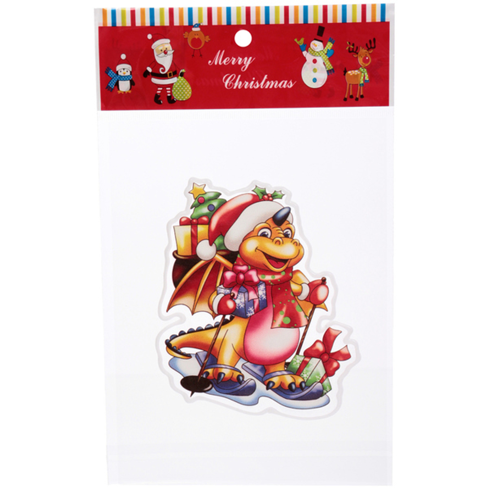 Наклейка на стекло «Праздничный Дракон» 15*20 см