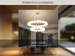 Люстра подвесная светильник светодиодный LED для кухни, гостиной, зала и детской, 60 см