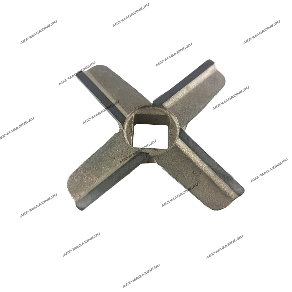 Нож для мясорубок Zelmer, посадка 10,3х10,3мм, D-55мм, толщина 9мм