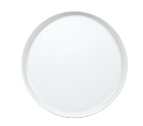 GBSBLB27DU00  Тарелка Круглая Борт Вертикальный D=27 См., Плоская, Фарфор, Цвет Молочно-Белый, Bilbao