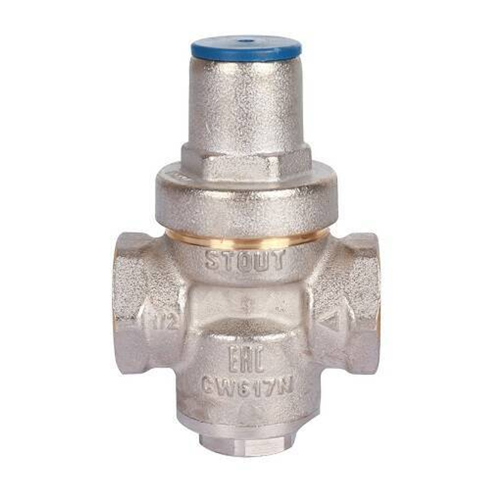 Регулятор давления поршневой STOUT - 3/4" (ВР/ВР, PN16, Tmax 130°C, EPDM, без выхода для манометра)