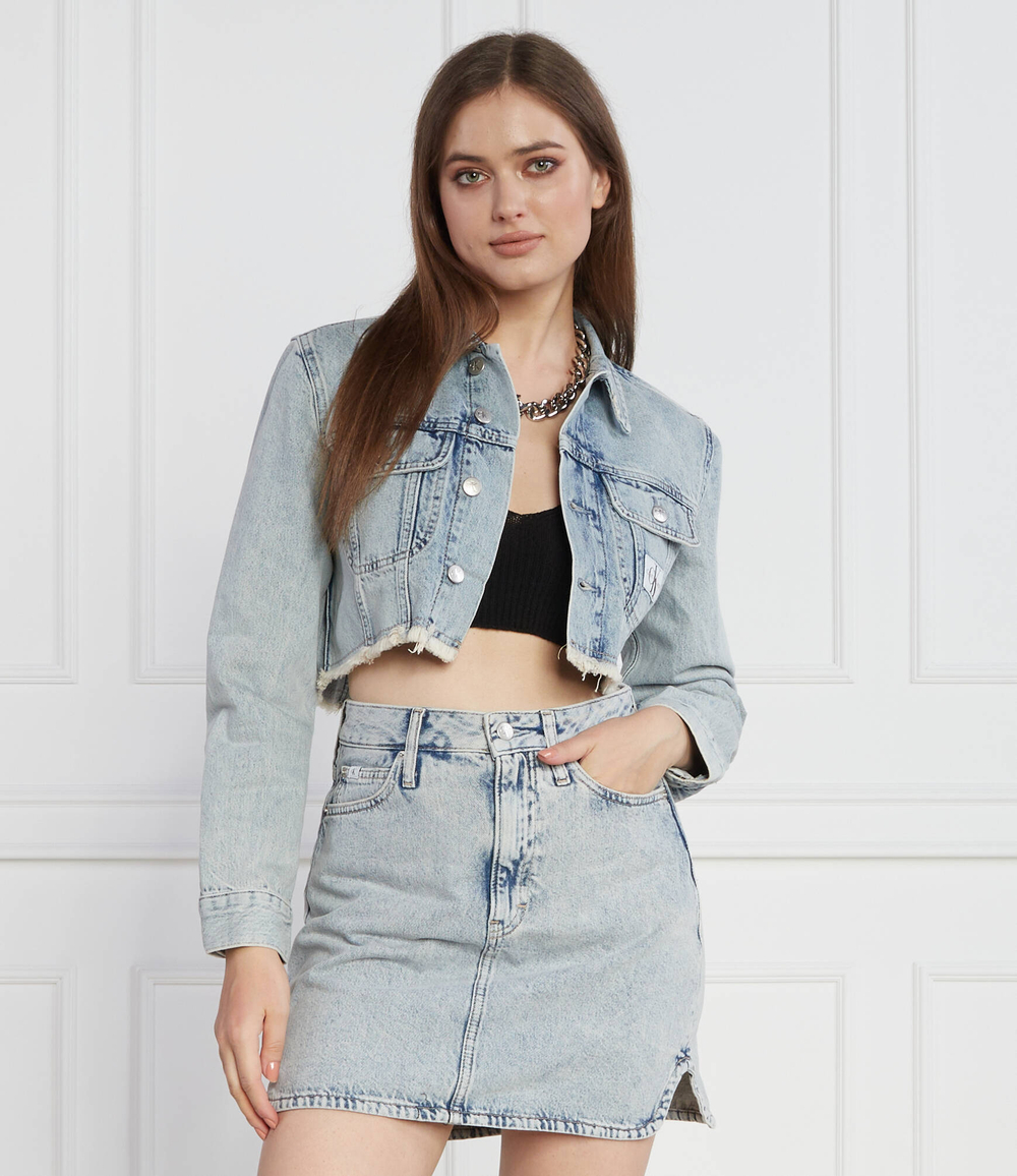 Джинсовая куртка CALVIN KLEIN JEANS - голубой(J20J221259)