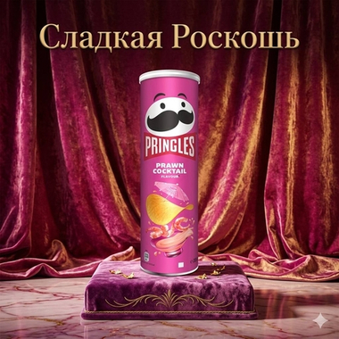 Чипс Pringles креветочная паста с винным уксусом