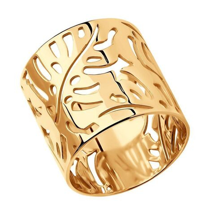 Кольцо серебряное широкое