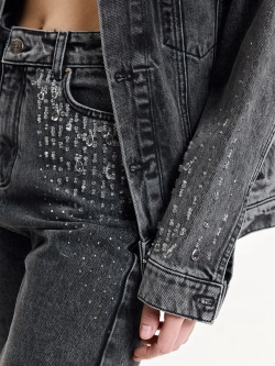 Жакет джинсовый WET ASPHALT, черный
