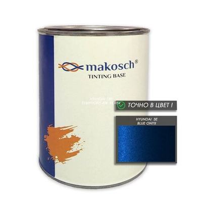 Автоэмаль makosch/HYUNDAI 3E, Базовая эмаль, синий, перламутр, 800мл.