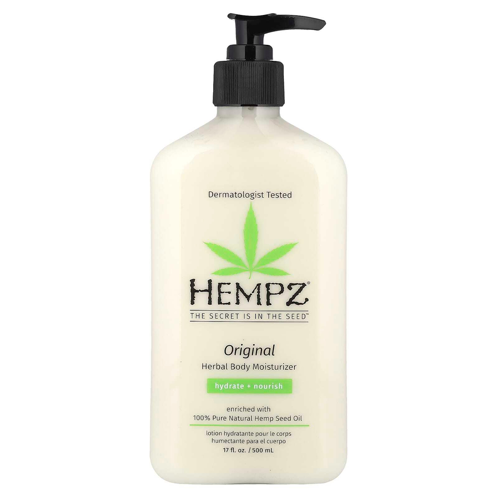 Hempz, Оригинальный увлажняющий лосьон для тела на растительной основе, 500 мл (17 жидк. унций)