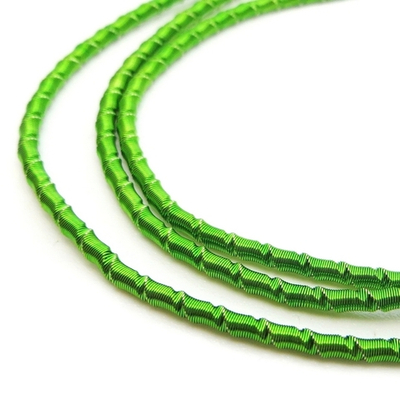 Канитель мягкая, фигурная KAN/LB, 2 мм, матовый, зеленый травяной