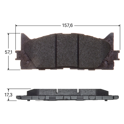 Колодки тормозные дисковые Avantech передние (противоскрипная пластина в компл.) AV1097