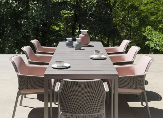 Стол пластиковый раздвижной Rio 210 Extensibile цвет тортора Nardi Италия