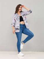 Рубашка Р-001/серый-газета