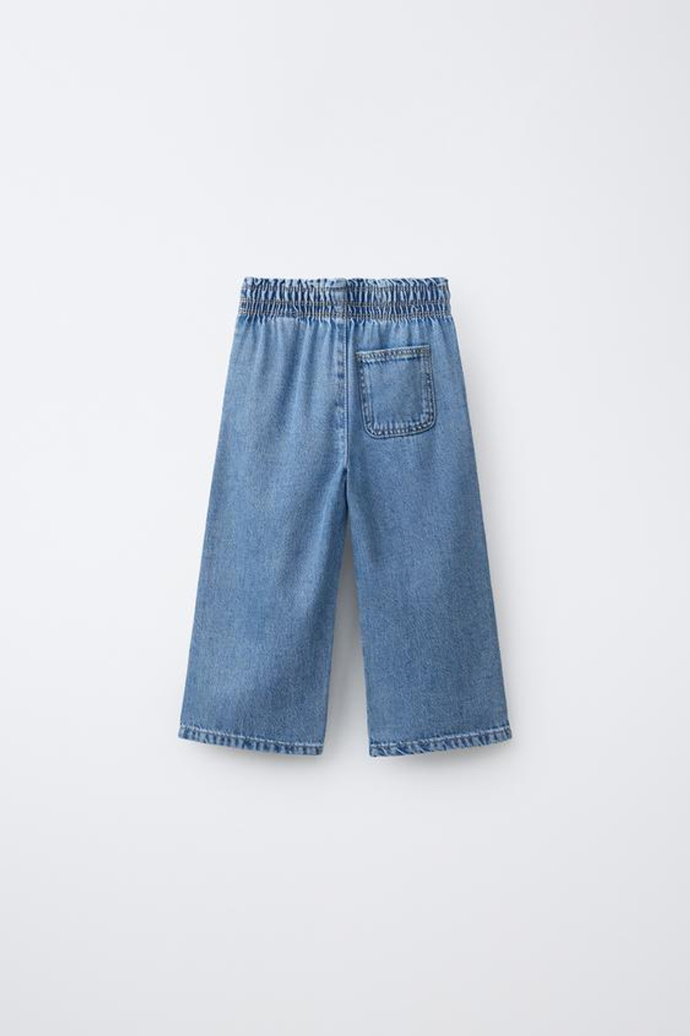 ZARA ДЖИНСЫ WIDE LEG, ВЫЦВЕТШИЙ СИНИЙ
