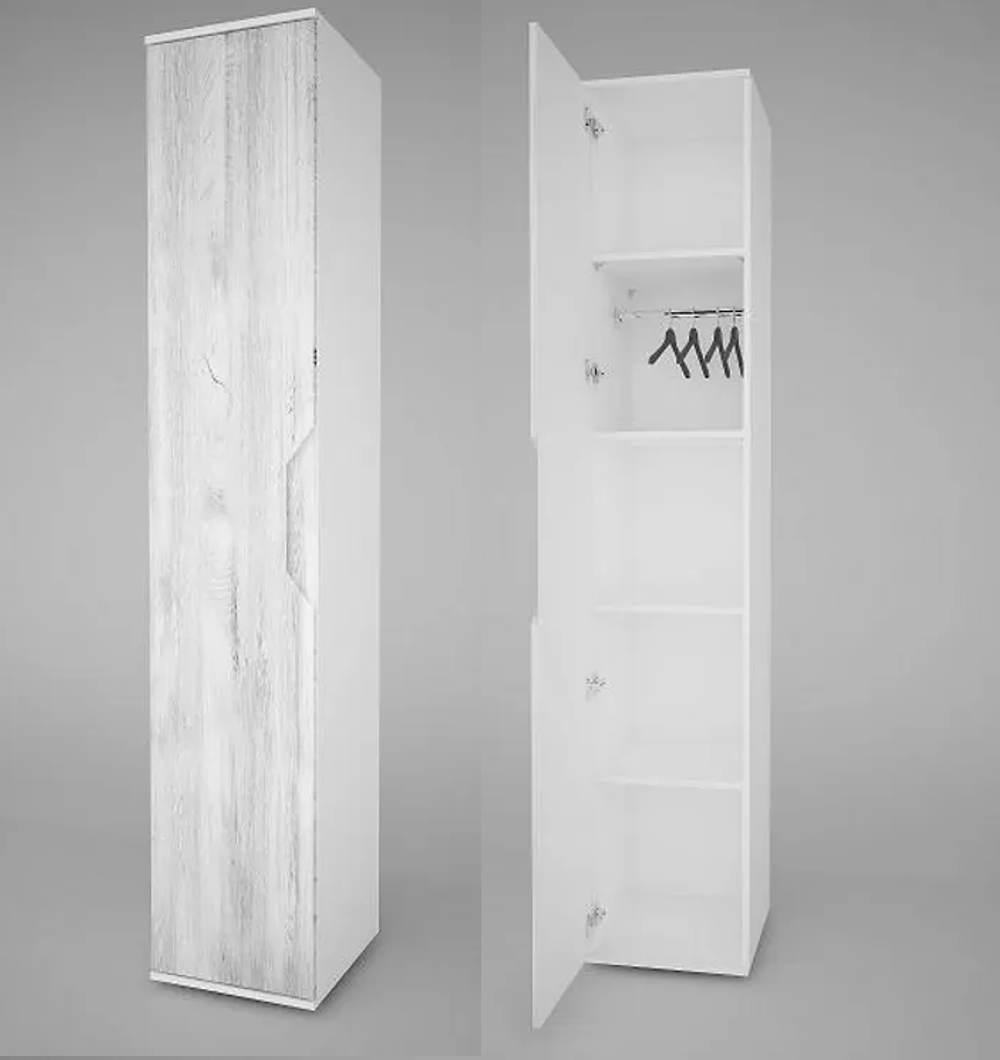 Пенал Сорренто МДФ Белый/Рамбла