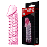 Насадка на фаллос 11,7см с закрытой головкой Baile Male-Wear net Sleeve BI-026200