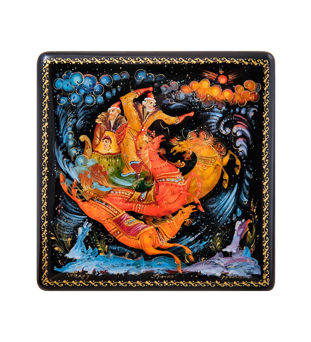 Народные промыслы ШК-30/109 Шкатулка «Тройка»