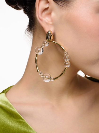 Серьги "Bubble bumboo" Gold