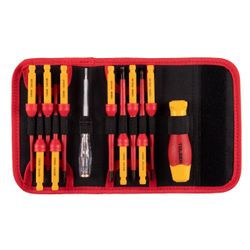 TOLSEN (TTV33212) Набор отвертка со сменными вставками диэлектрическими, 12 предметов