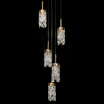Citilux RONIN CL326015 Подвесной каскадный хрустальный светильник