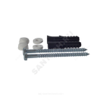 Крепление унитаза к полу D6x90 с шестигранной головкой, колпачки белые Б-90 Филд-А .