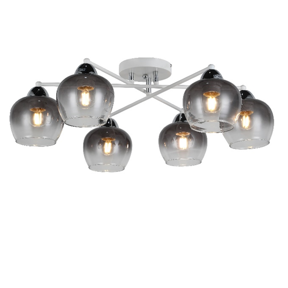 Потолочная люстра Mirastyle MD-8124/6 WH+CR