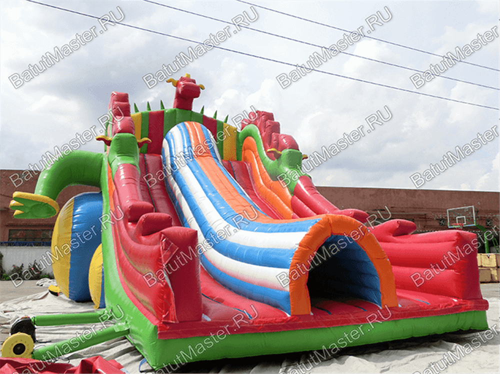 Большая и высокая горка "Змей Горыныч 3" 23*10*10 м